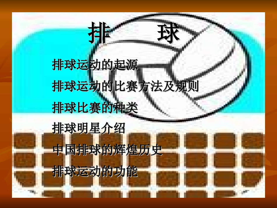 钟玉堂：排球常识_第3页