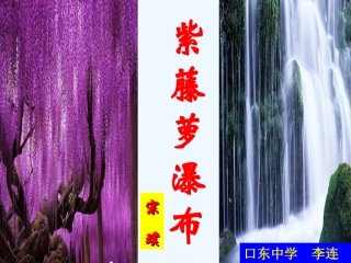(部编)初中语文人教2011课标版七年级下册紫藤萝瀑布(2)