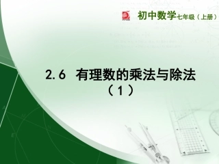 2.6有理数的乘法与除法(1)