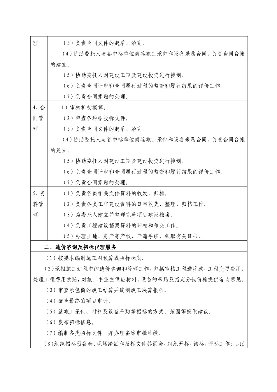 银行东部新城总行项目管理内容及人员配置_第2页