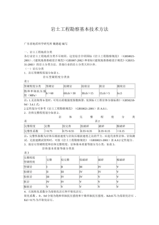 岩土工程勘察基本技术方法