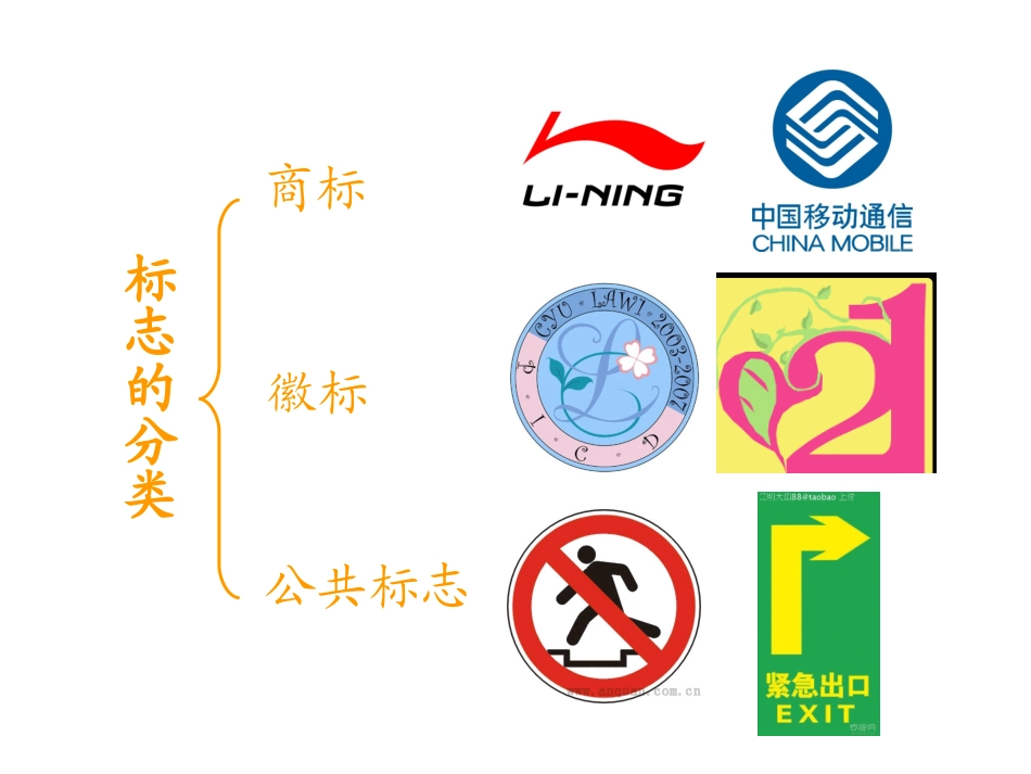 人美版小学美术四年级下册《设计生活标志》课件_第3页