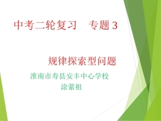 中考复习专题之规律探究
