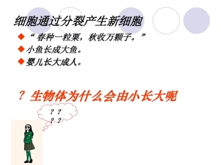 第一节细胞通过分裂产生新细胞