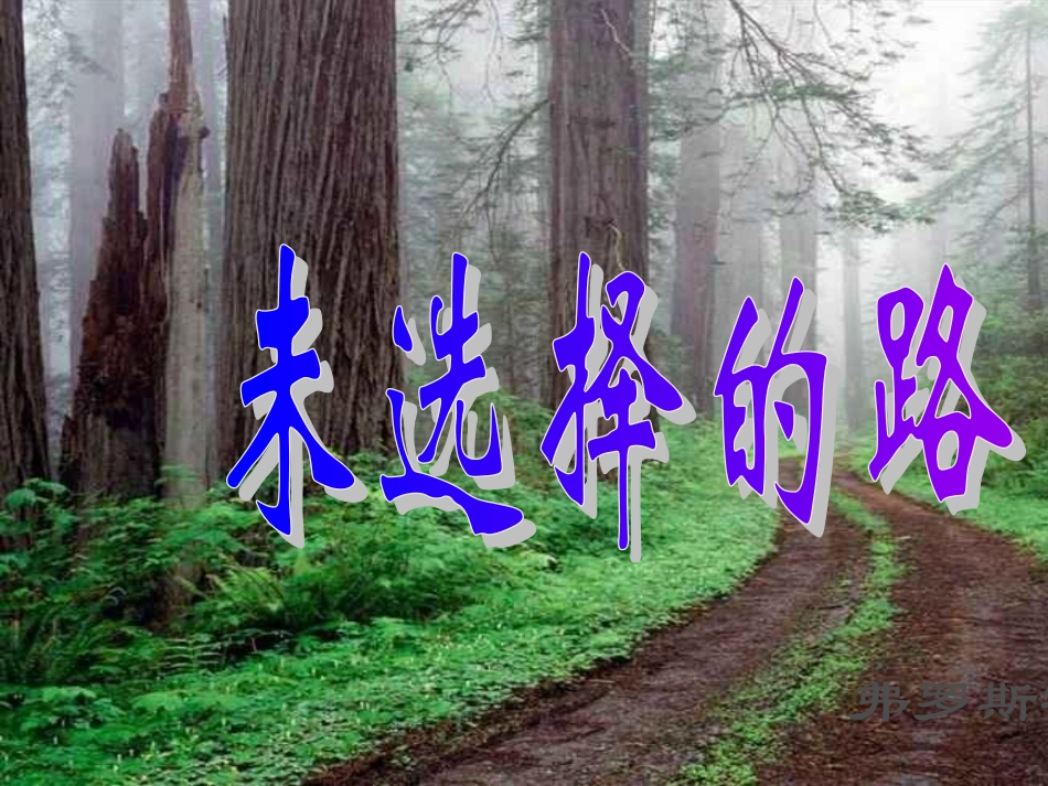 《未选择的路》上课_第2页
