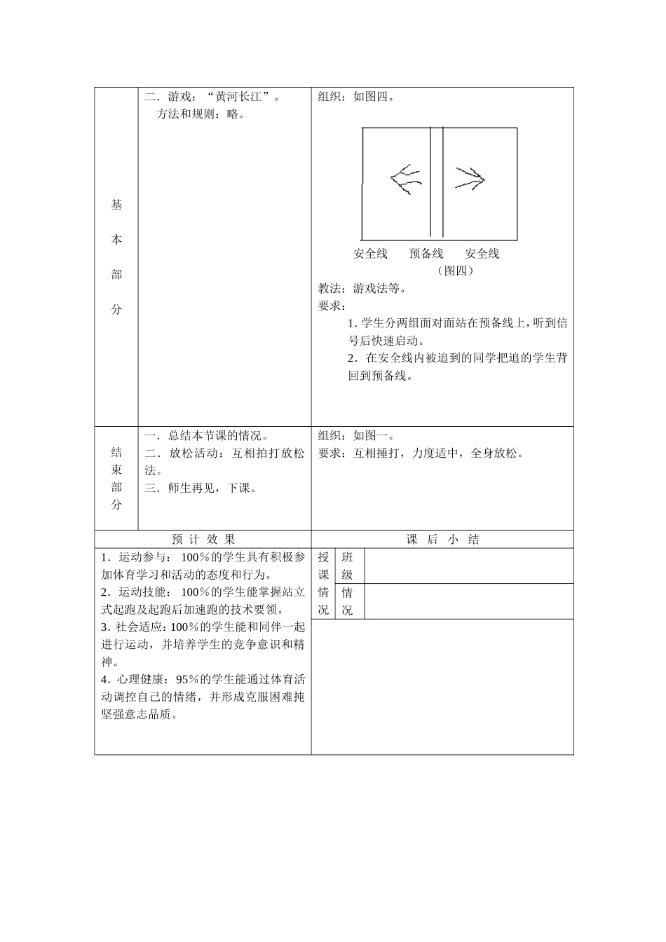体育与健康教案-快速跑1-5节_第2页