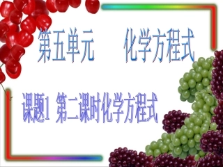 5-1质量守恒定律