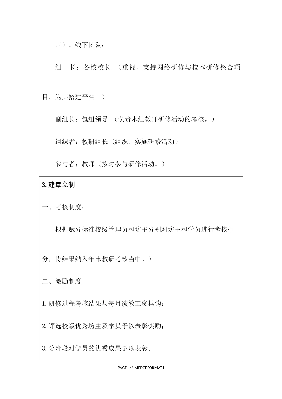 十里塬学区网络研修与校本研修整合培训工作方案_第3页