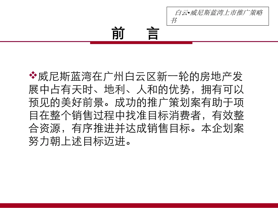 佳美-白云威尼斯蓝湾上市推广策略书_第2页