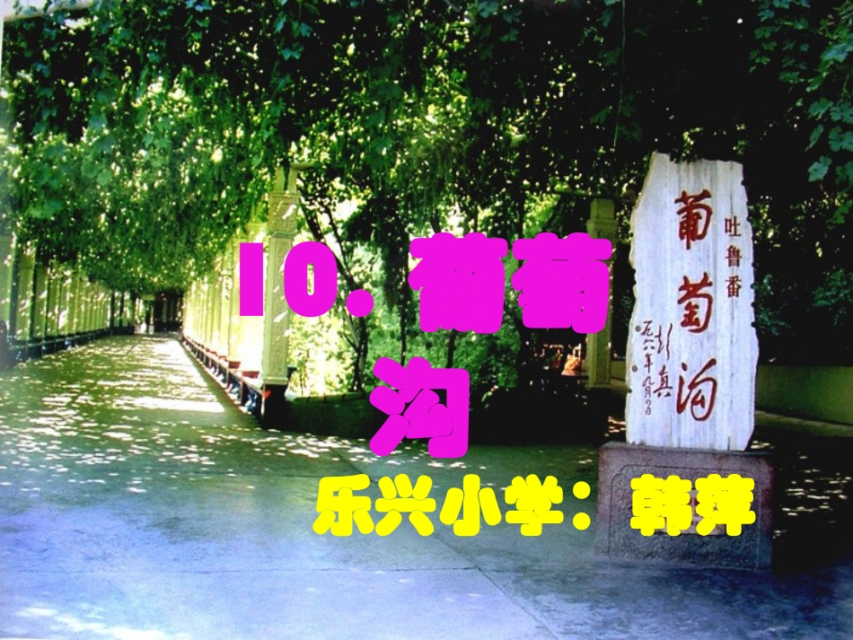 二下语文10、葡萄沟_第2页