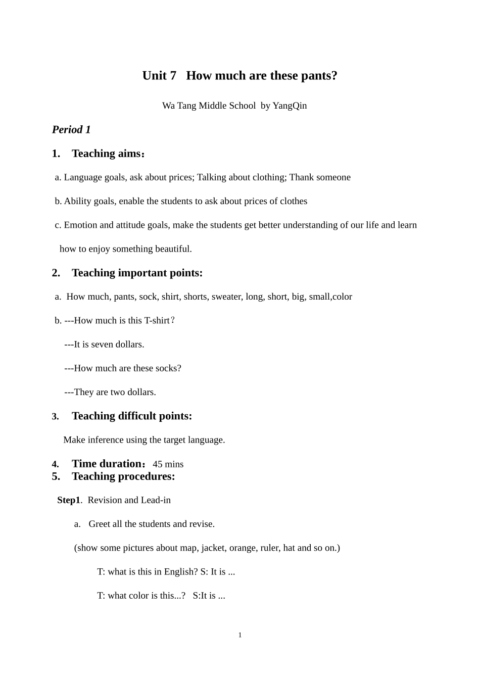 Unit-7-How-much-are-these-pants_第1页