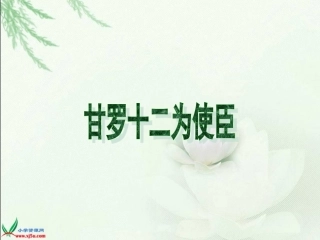 甘罗十二为使臣课件(北师大版六年级语文下册课件)