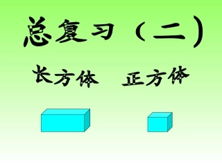 谭雪玲——长方体和正方体复习2