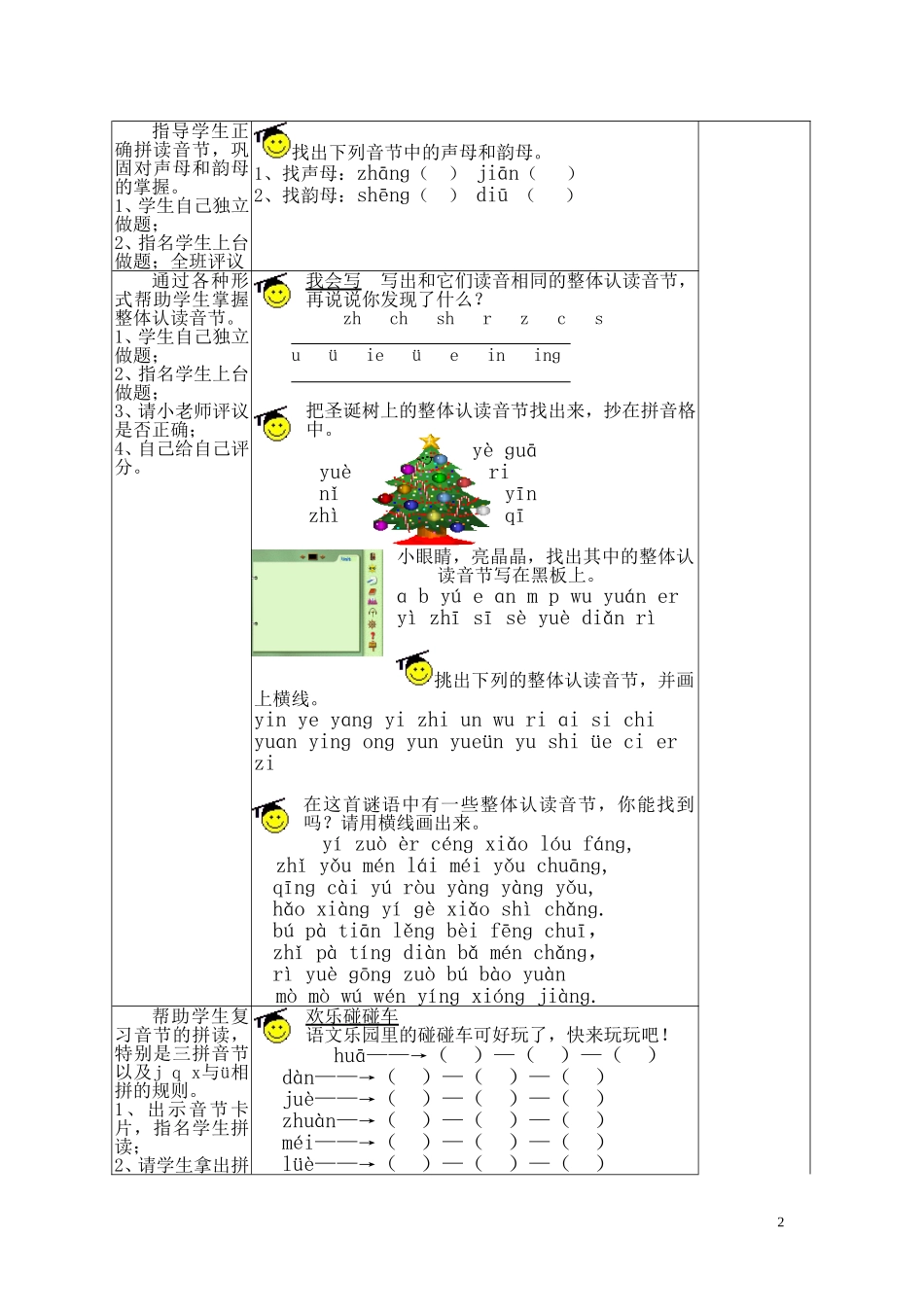 拼音复习(一上)_第2页