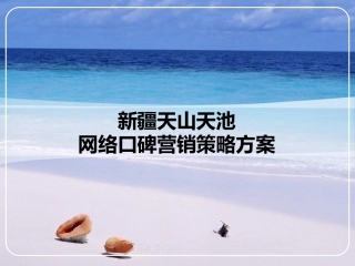 天山天池网络口碑营销策略方案