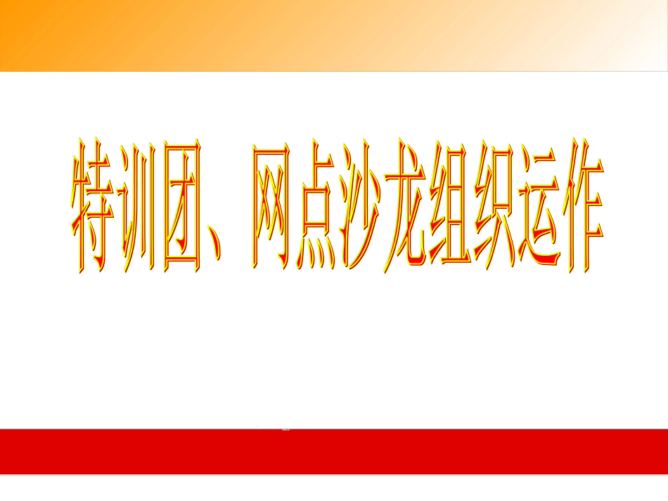 银行保险特训团网点沙龙动作要领介绍_第1页
