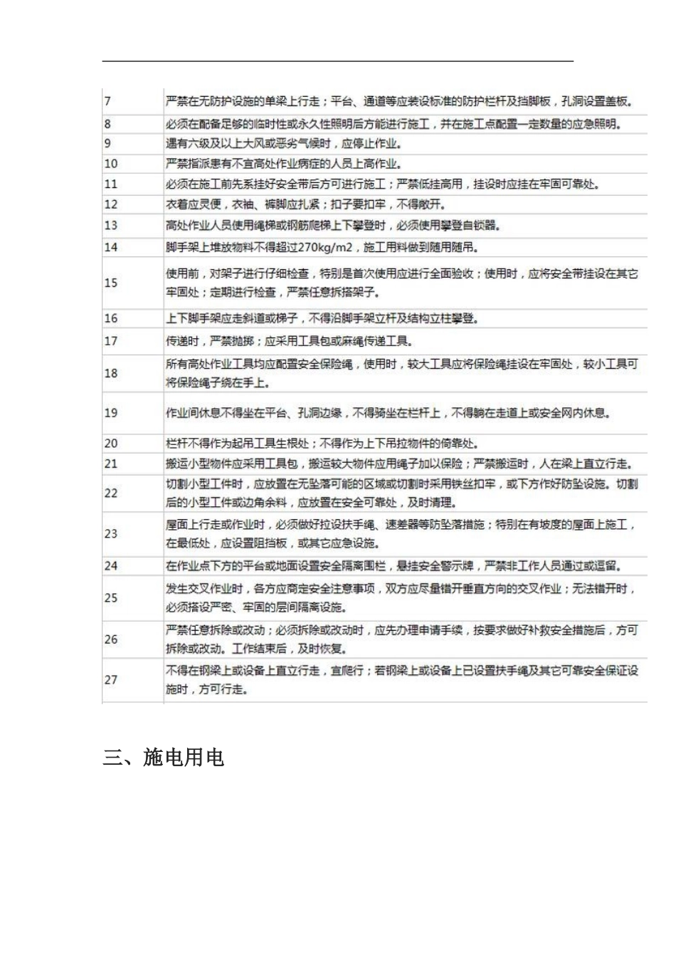超详细的施工现场安全隐患对策表_第3页