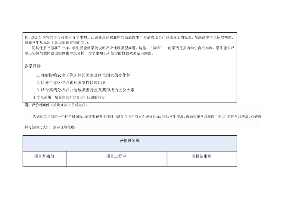 2013年远程培训intel未来教育项目地理模块五作业农业地域类型的形成与发展_第3页
