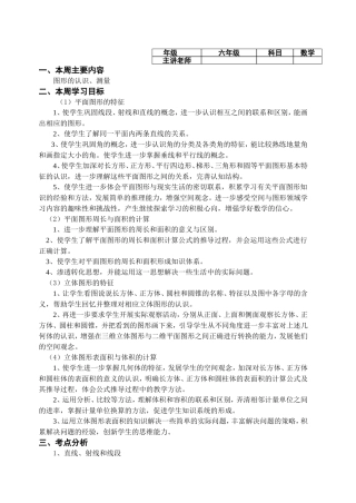 15、图形的认识、测量