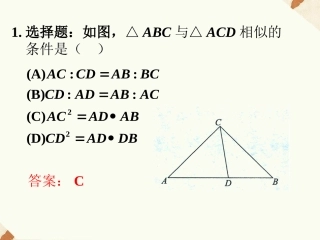 练习3-怎样判定三角形相似