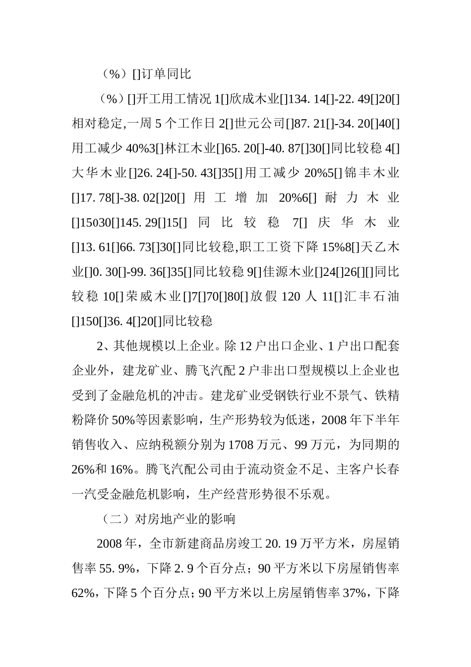 金融危机对我市经济的影响及对策_第3页