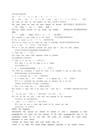 英文写作必背句型(final)