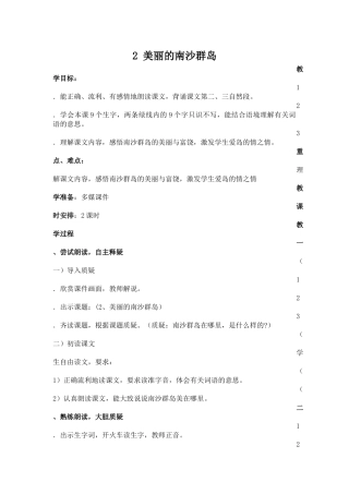 2美丽的南沙群岛