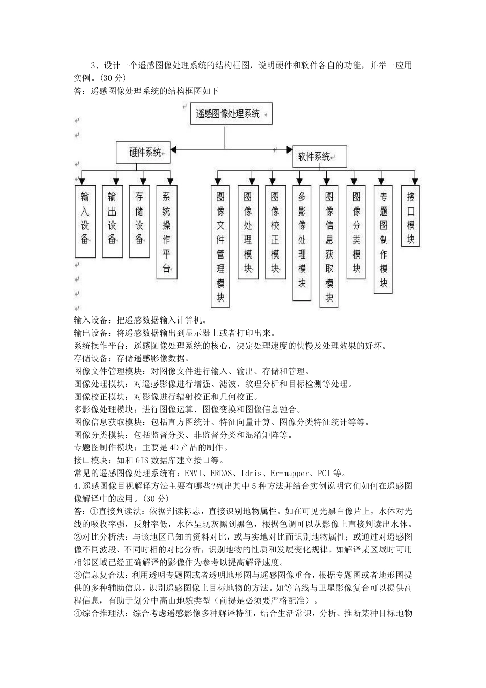 遥感导论考试题A及答案_第3页