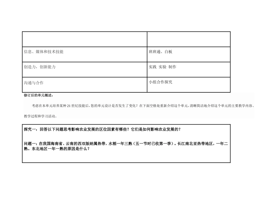 2013年远程培训intel未来教育项目地理模块三作业农业生产与地理环境_第3页