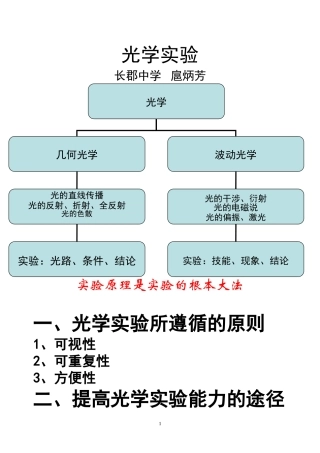 (四)光学实验、