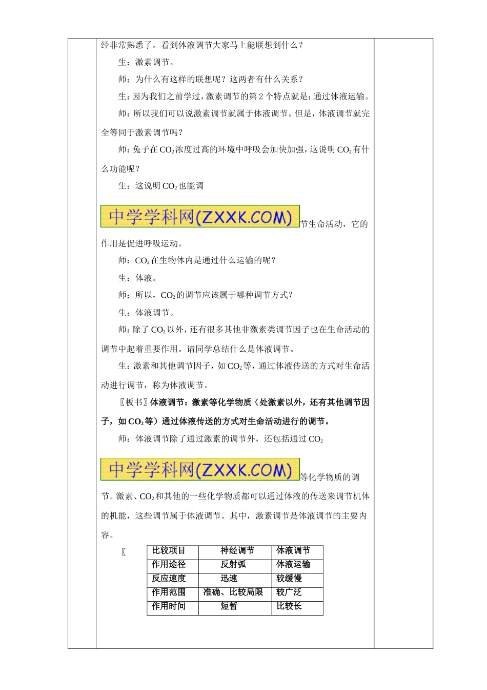 神经调节与体液调节的关系第一课时_第2页