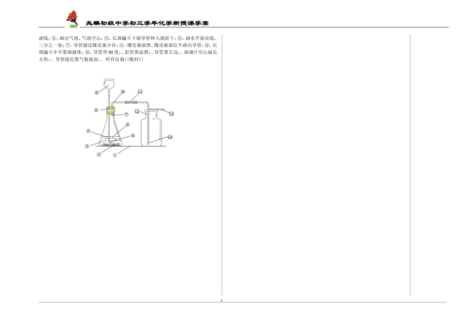 二氧化碳制取的研究学案_第2页
