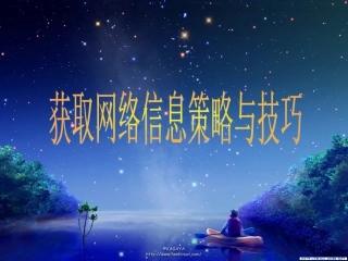 第四课获取网络信息策略与技巧