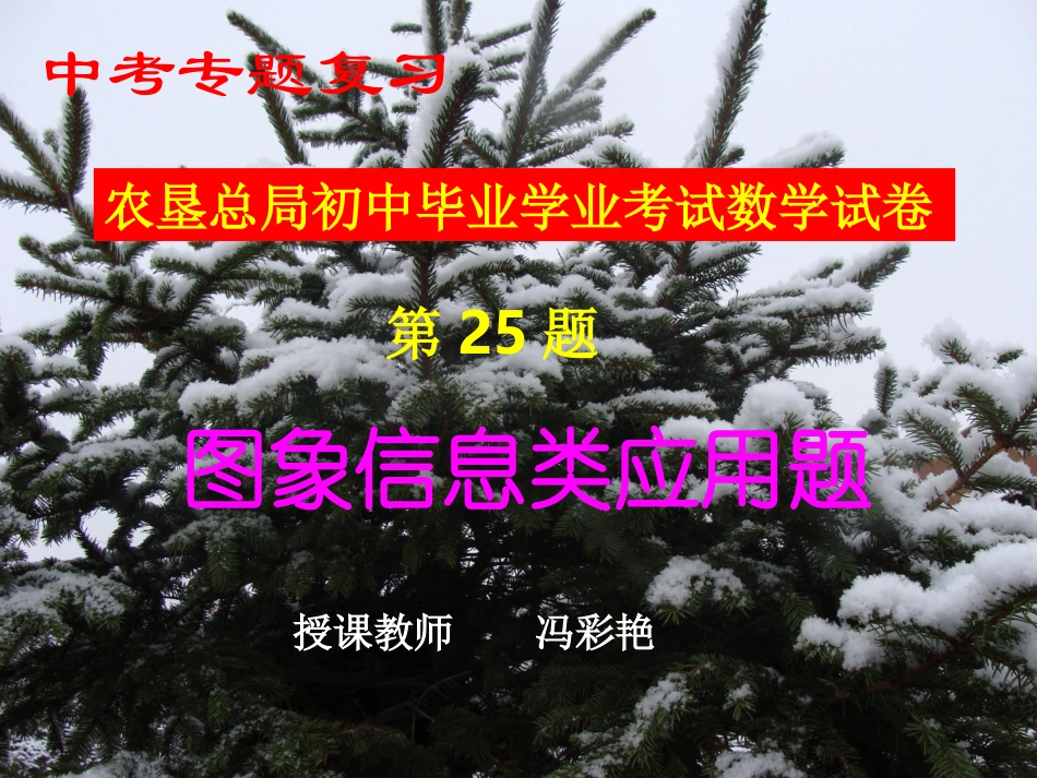 中考复习专题图像信息_第1页