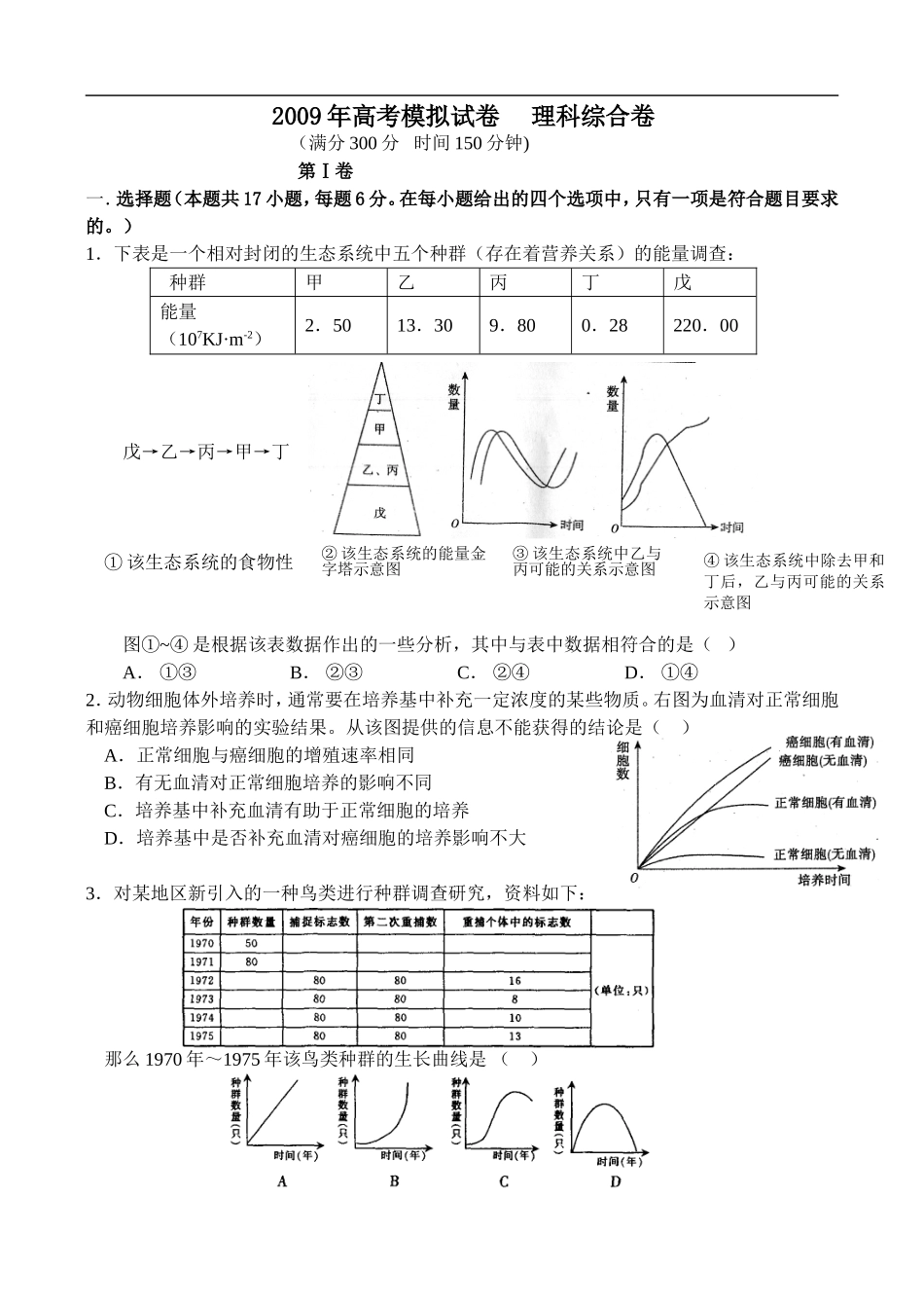 理综卷萧山五中周洋-楼方明沈刚_第1页