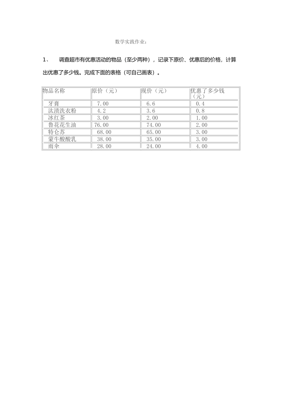 超市商品大调查_第1页