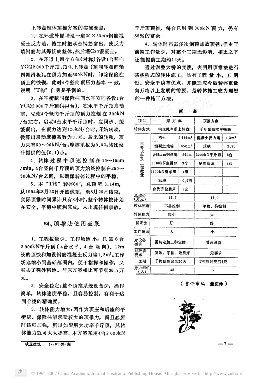 顶推法用于T型刚构桥转体施工_第3页