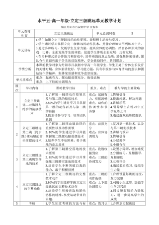立定三级跳教案(2)