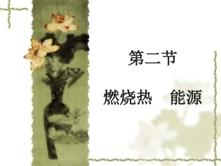2.燃烧热和能源