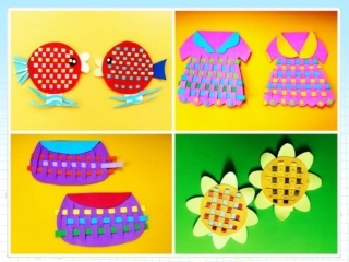 人教版小学四年级上册美术《纸带穿编》》课件