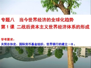 二战后资本主义世界经济体系的形成(新课)