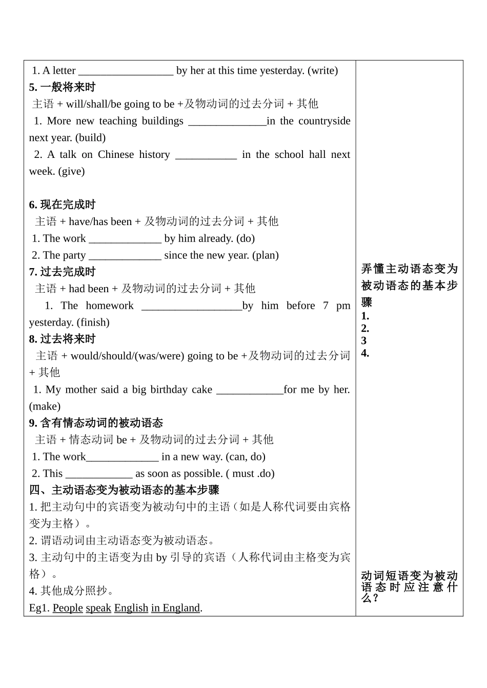 动词的语态导学案_第3页