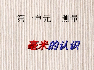 新课标人教版第五册数学毫米认识优质课件下载
