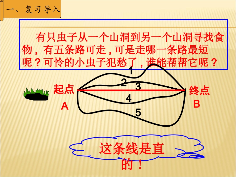 小学人教四年级数学线段--直线--射线和角_第2页