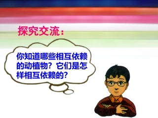 说一说你知道哪些相互依赖的动植物