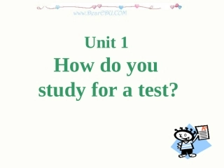 Unit1-How-do-you-study-for-a-test语法-新目标