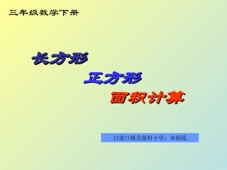 人教2011版小学数学三年级长方形正方形面积的计算-(3)