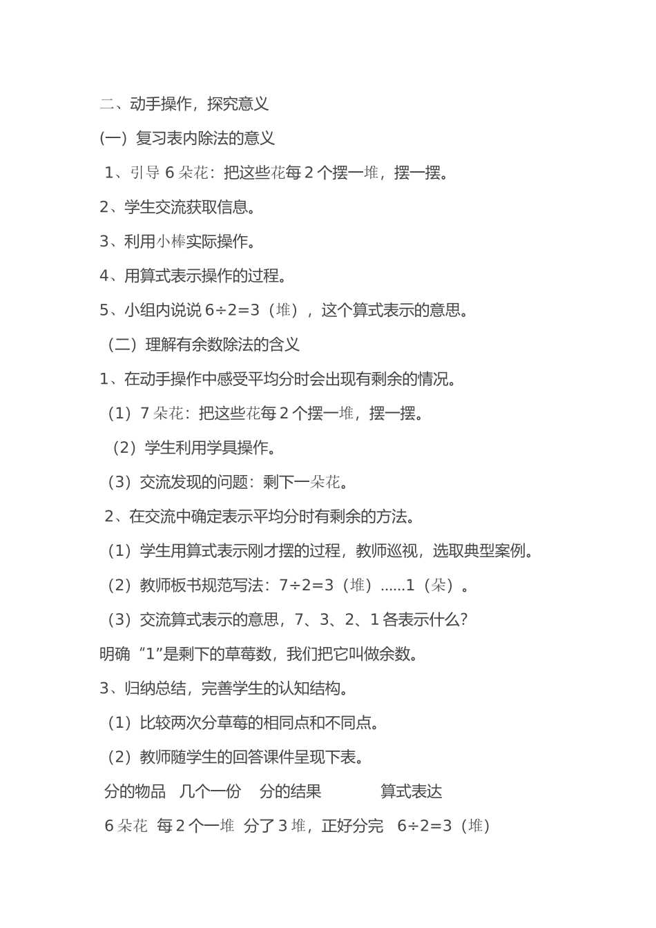 人教2011版小学数学二年级动手操作-探究意义_第1页