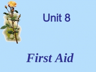 Unit-8-First-Aid