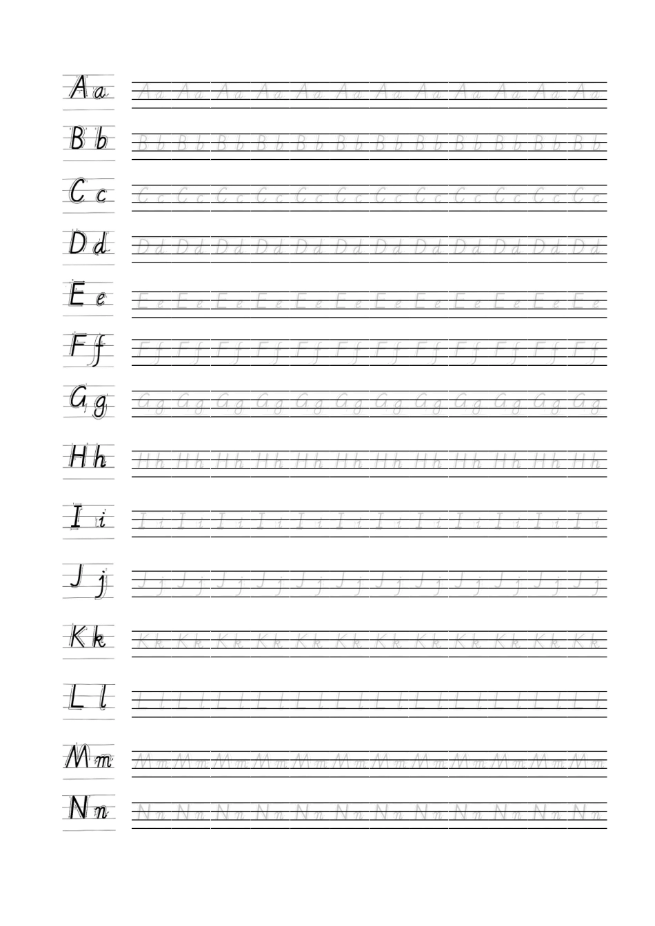 字母描红总表_第1页